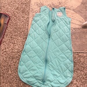 Dreamland Baby weighted Sleep Sack in Light Aqua - Gentle Warmth for Nighttime
